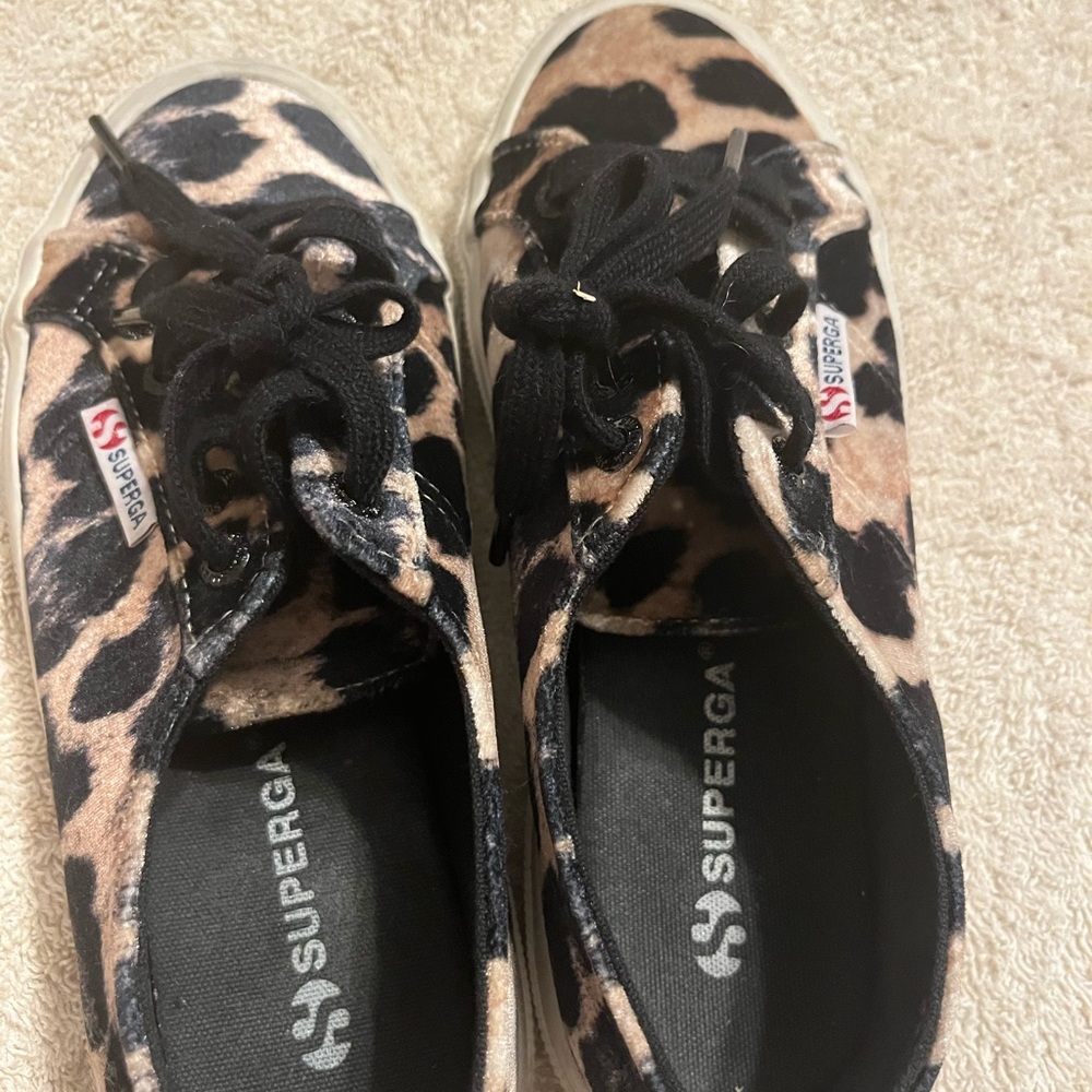 Superga size 36 leopard